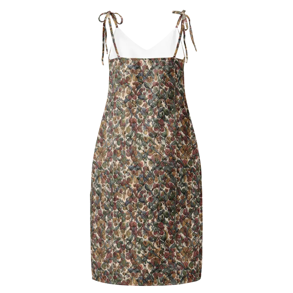 Velvet Herbarium on Slip Dress — Back