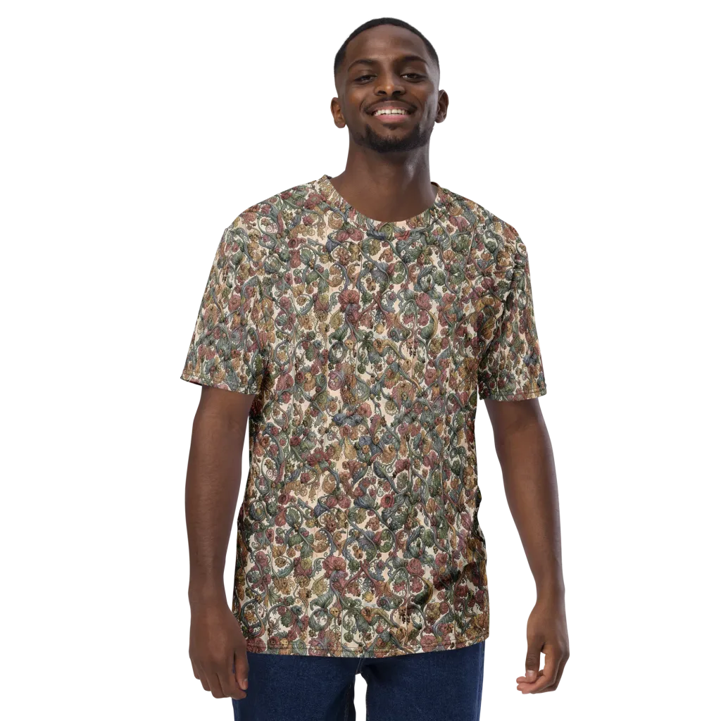 Velvet Herbarium on Men's Crew Neck T-Shirt — Front