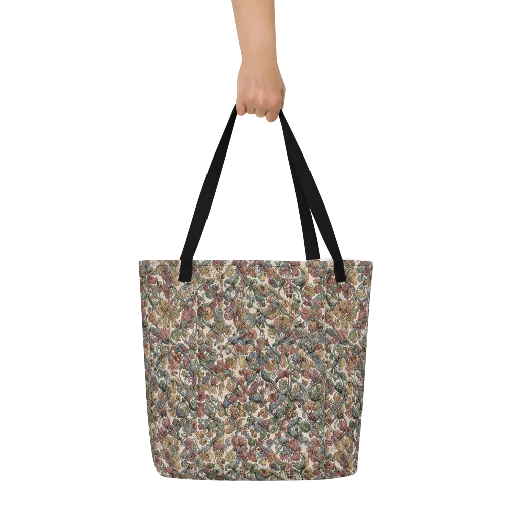Velvet Herbarium on Large Tote Bag W/ Pocket — Front