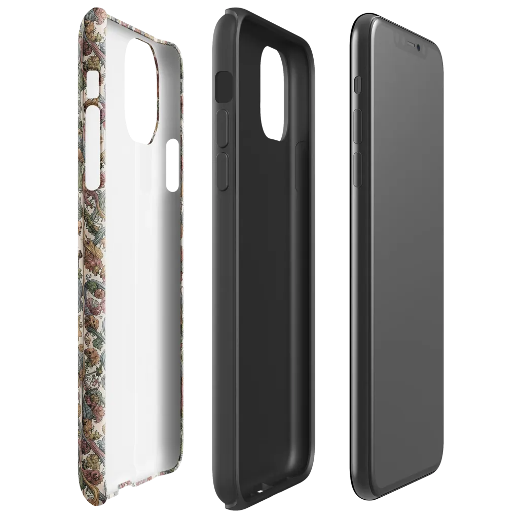 Velvet Herbarium on Tough Case for iPhone® — Right
