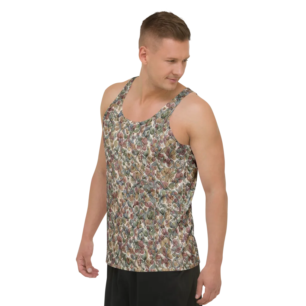 Velvet Herbarium on Men's Tank Top — Left Front