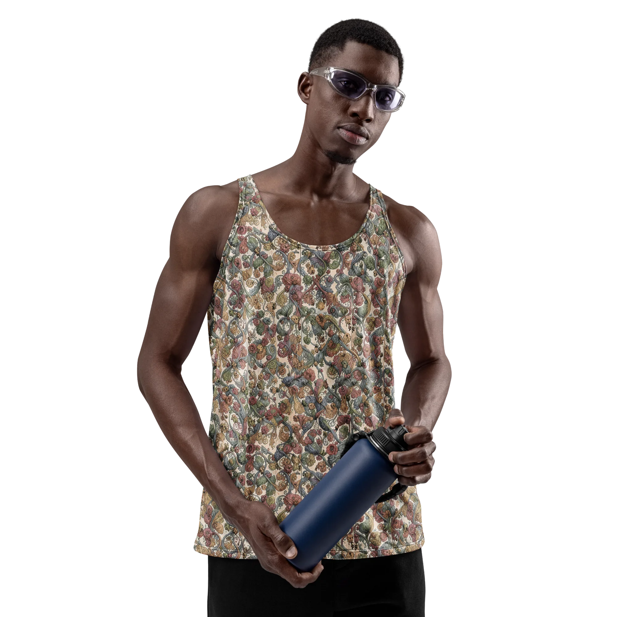 Velvet Herbarium on Men's Tank Top — Front