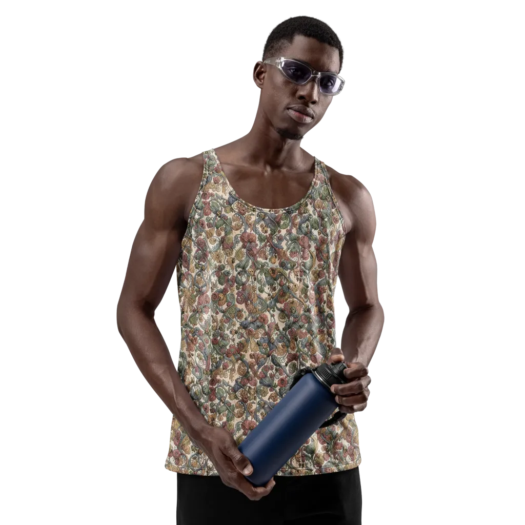 Velvet Herbarium on Men's Tank Top — Front