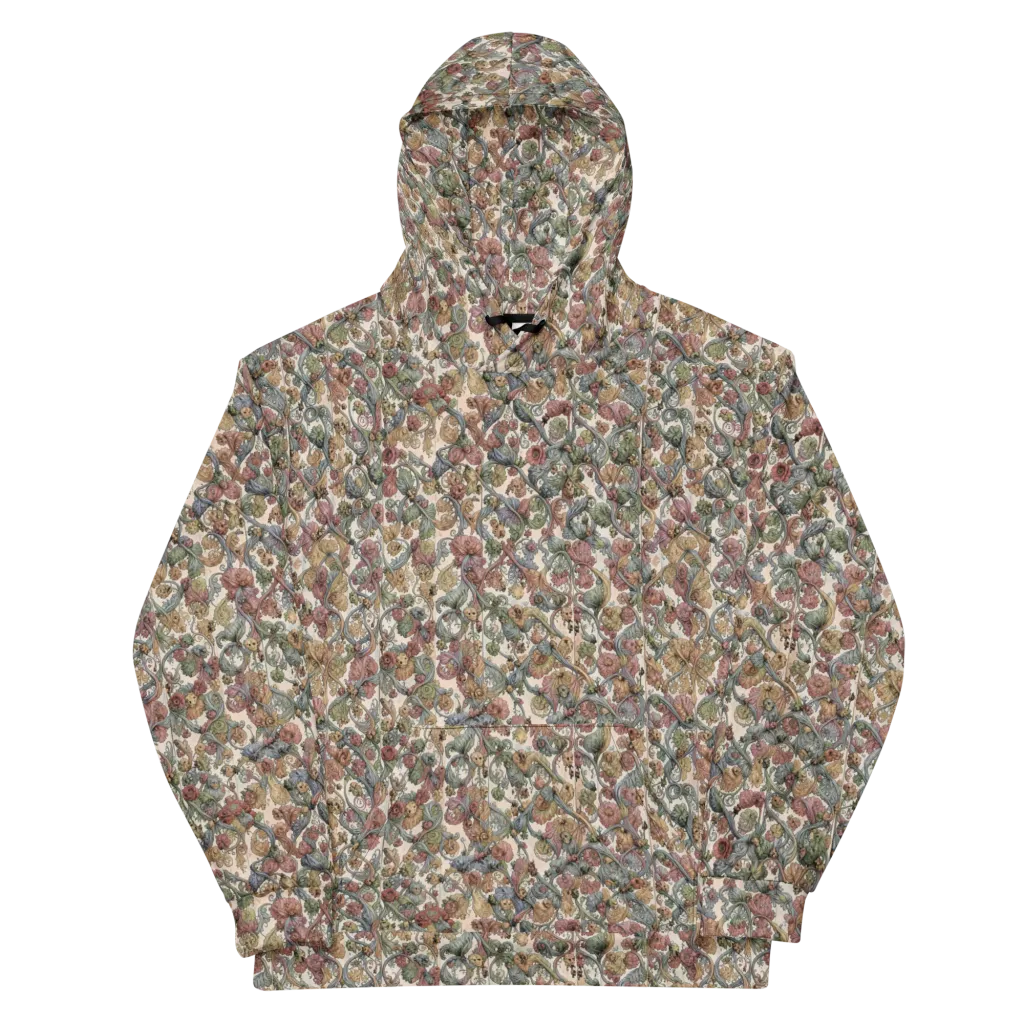 Velvet Herbarium on Cotton Hoodie — Front