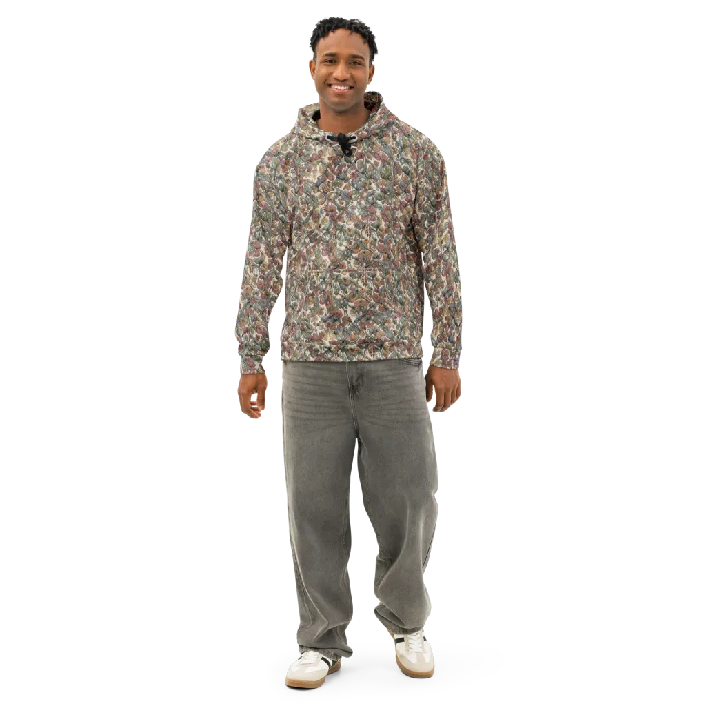 Velvet Herbarium on Cotton Hoodie — Front