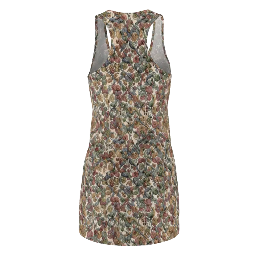 Velvet Herbarium on Racerback Dress — Back