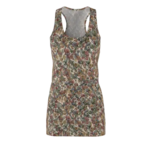 Velvet Herbarium on a Racerback Dress