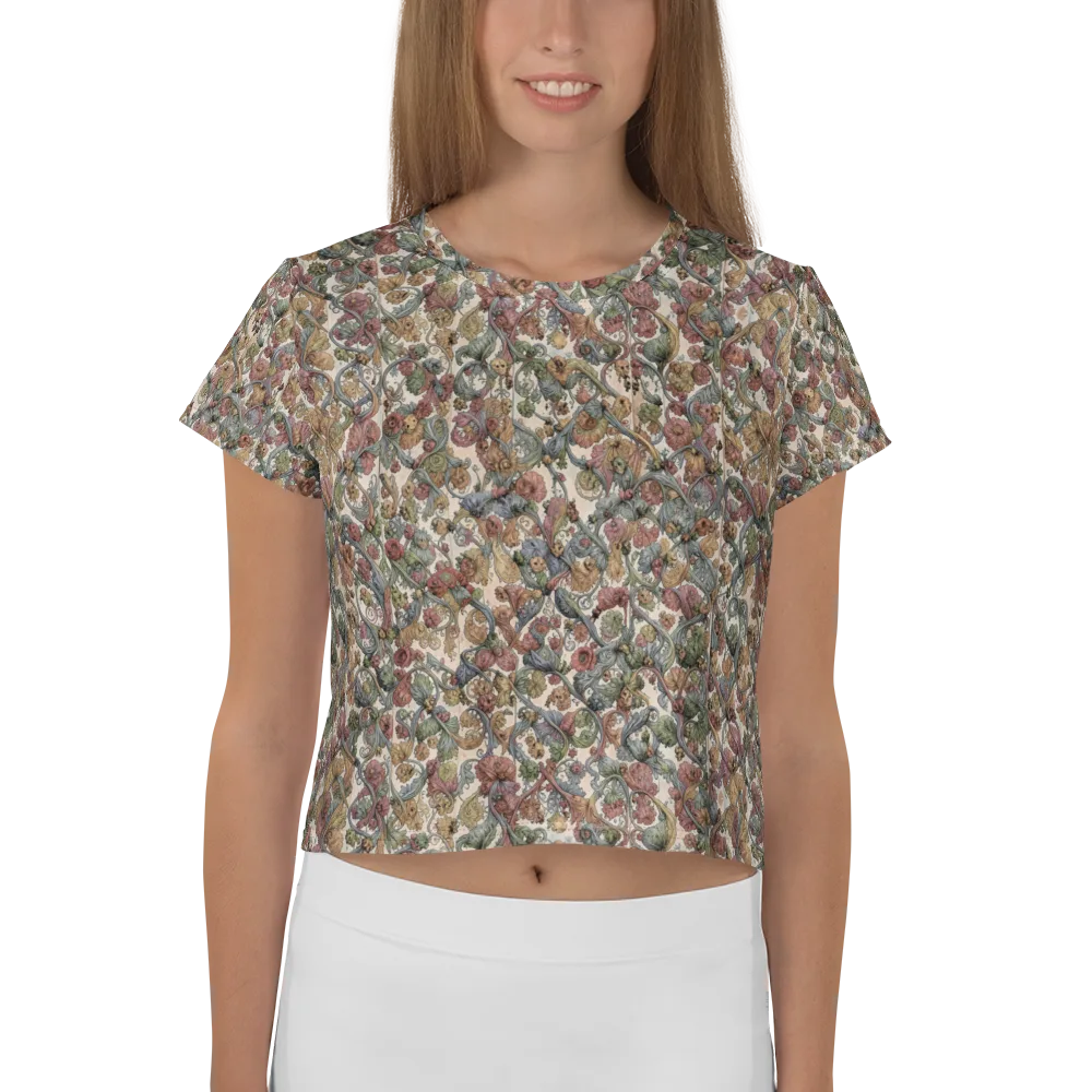 Velvet Herbarium on Crop Tee — Front