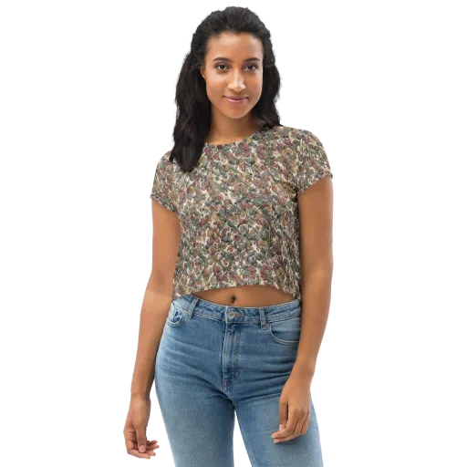 Velvet Herbarium on a Crop Tee