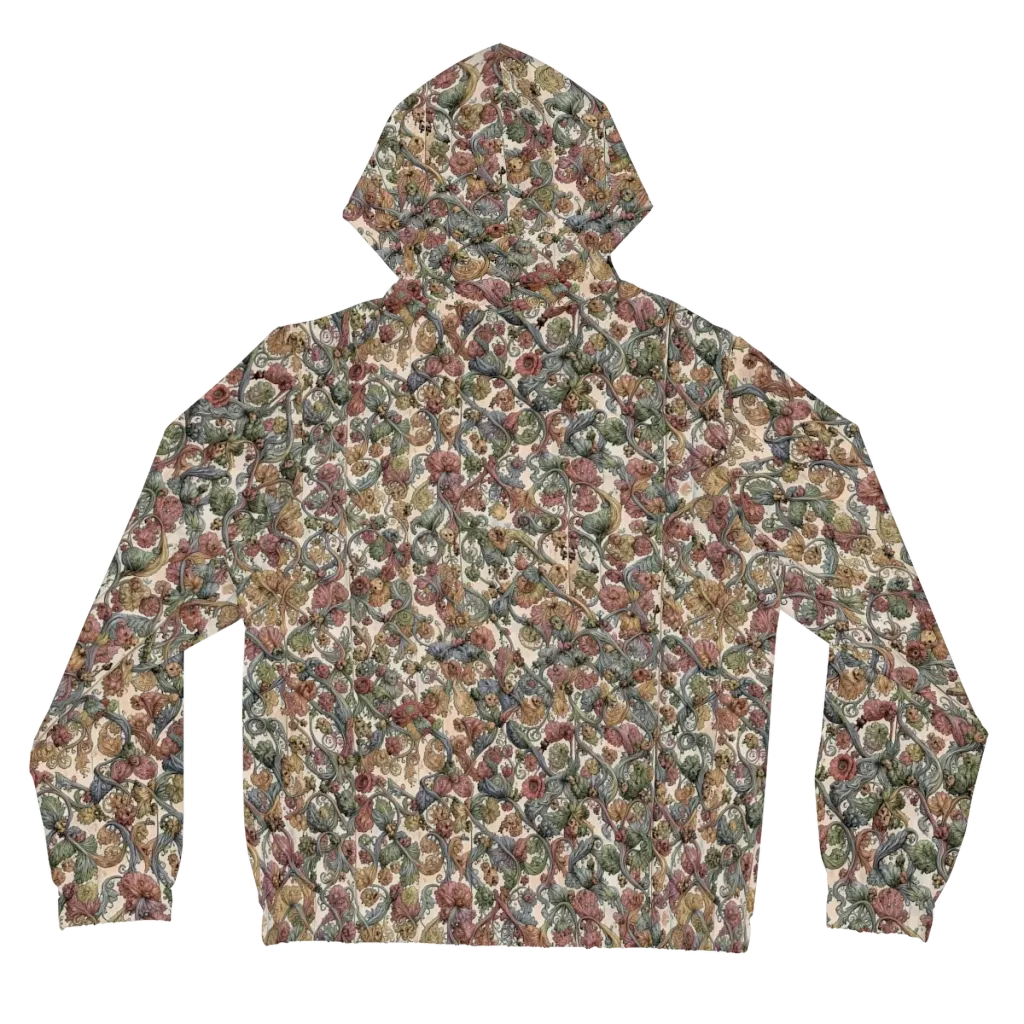 Velvet Herbarium on Women's Full-Zip Hoodie — Back