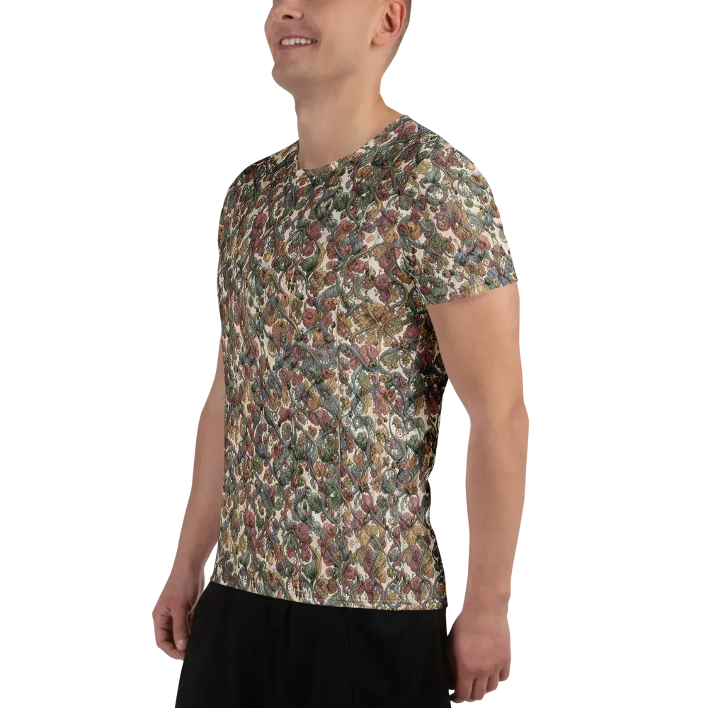Velvet Herbarium on Men's Athletic T-Shirt — Left