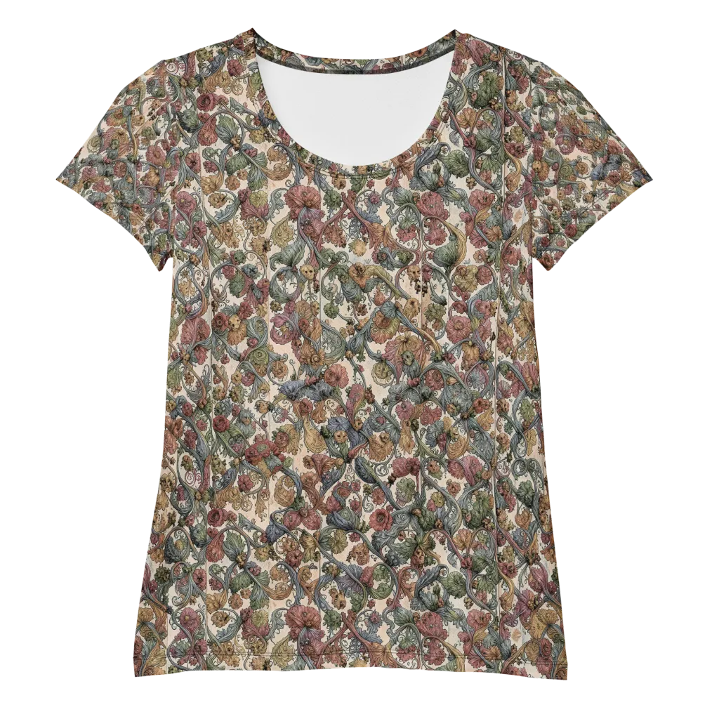 Velvet Herbarium on Women's Athletic T-Shirt — Front