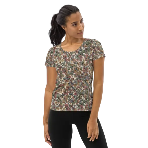 Velvet Herbarium on a Women's Athletic T-Shirt