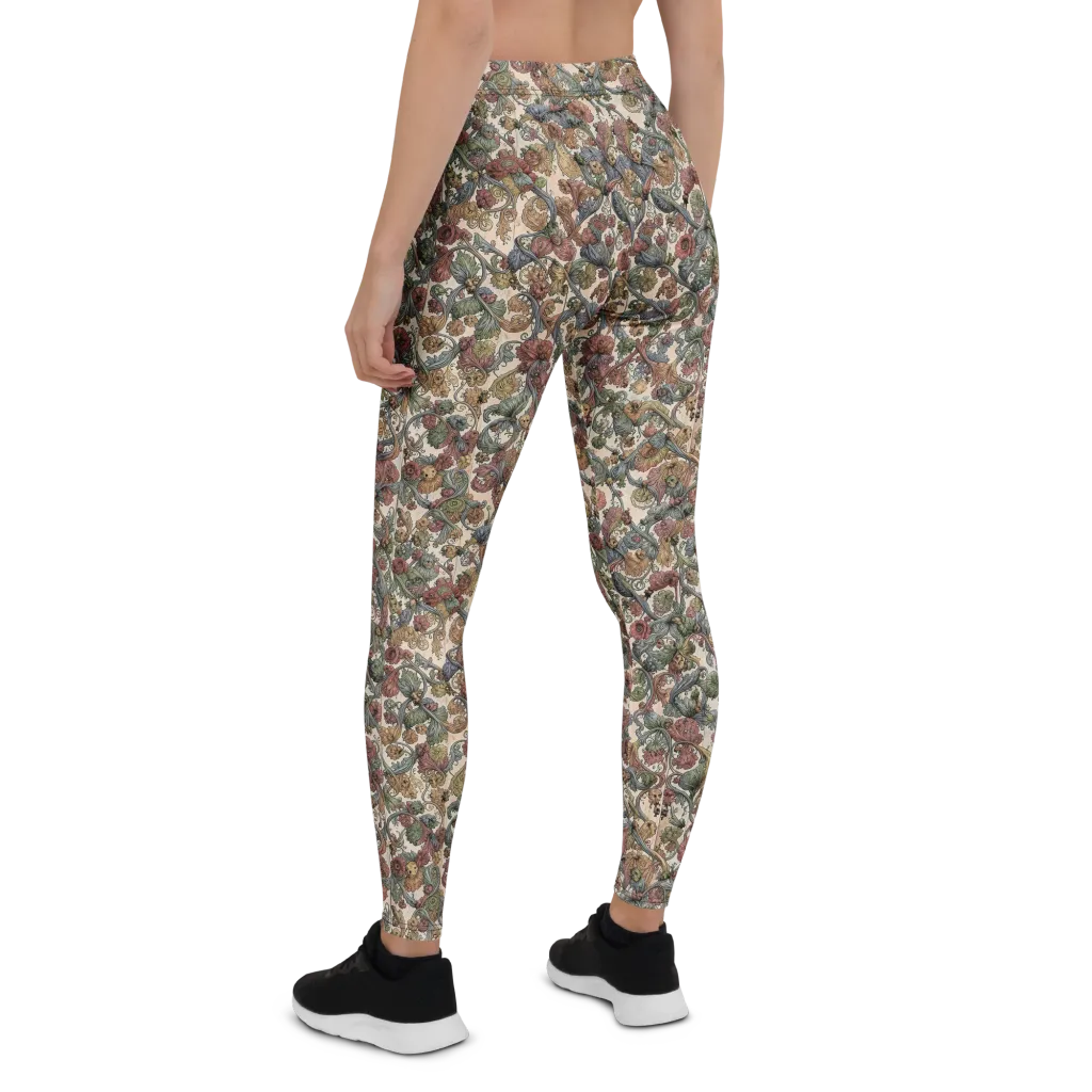 Velvet Herbarium on Leggings — Back