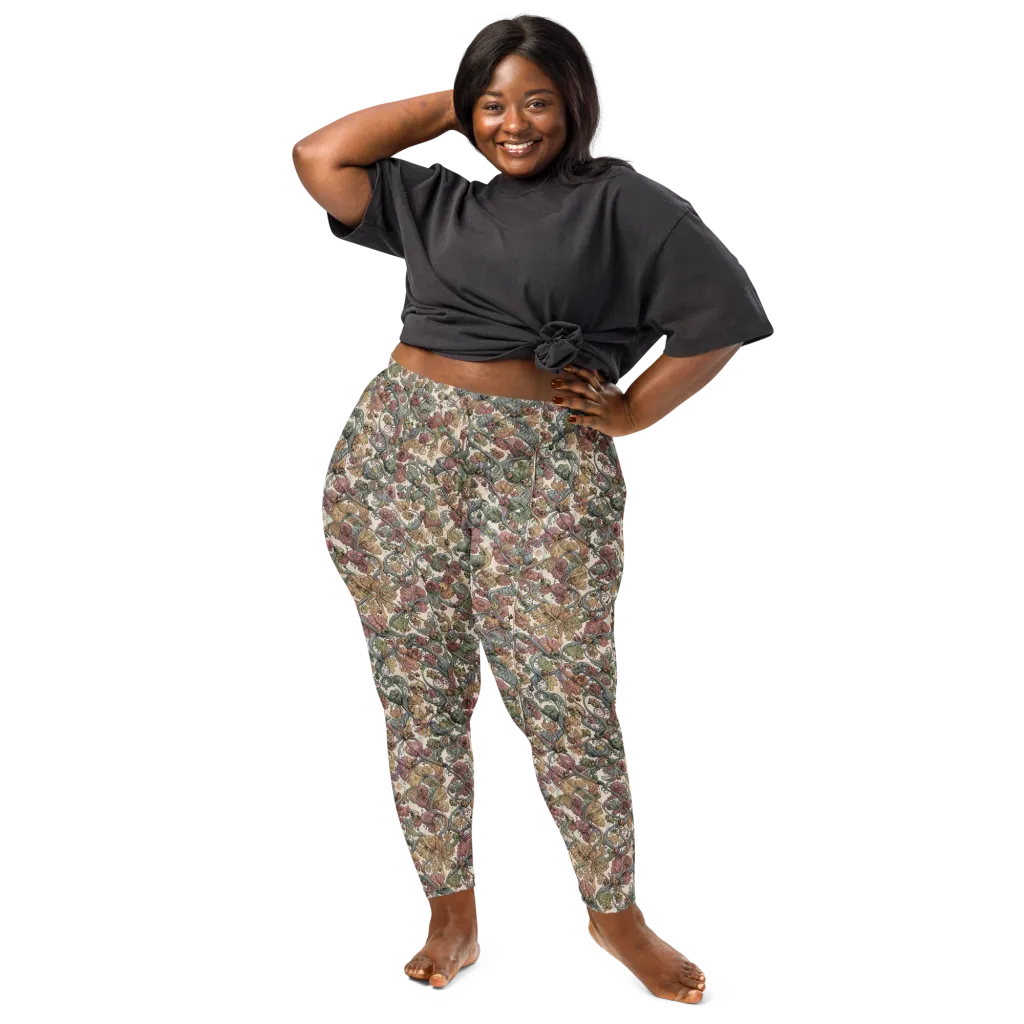 Velvet Herbarium on Leggings — Front