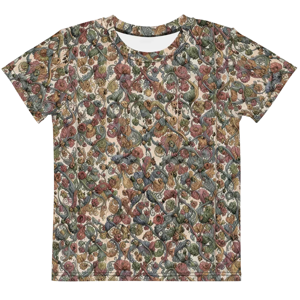 Velvet Herbarium on Kids Crew Neck T-Shirt — Front