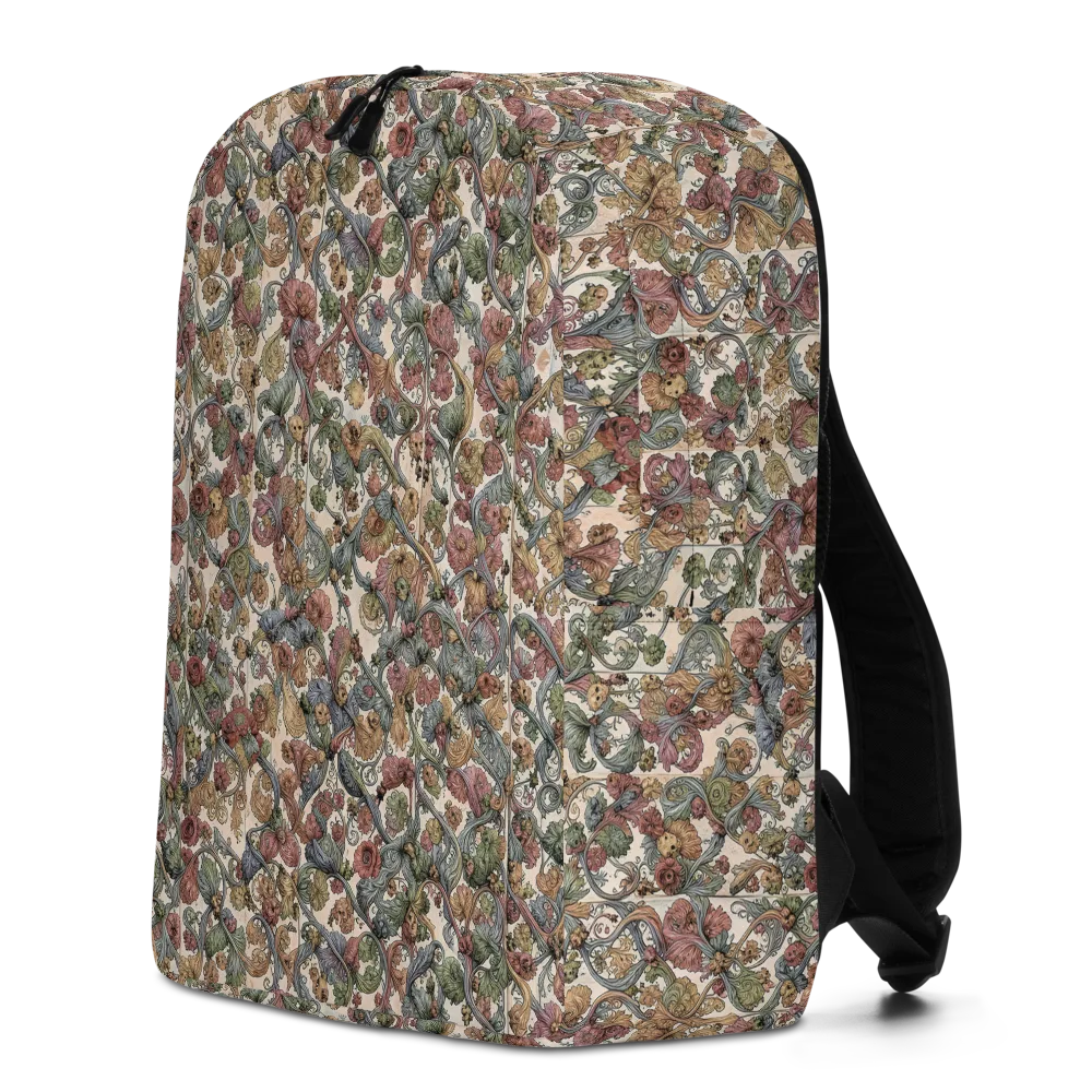 Velvet Herbarium on Minimalist Backpack — Left
