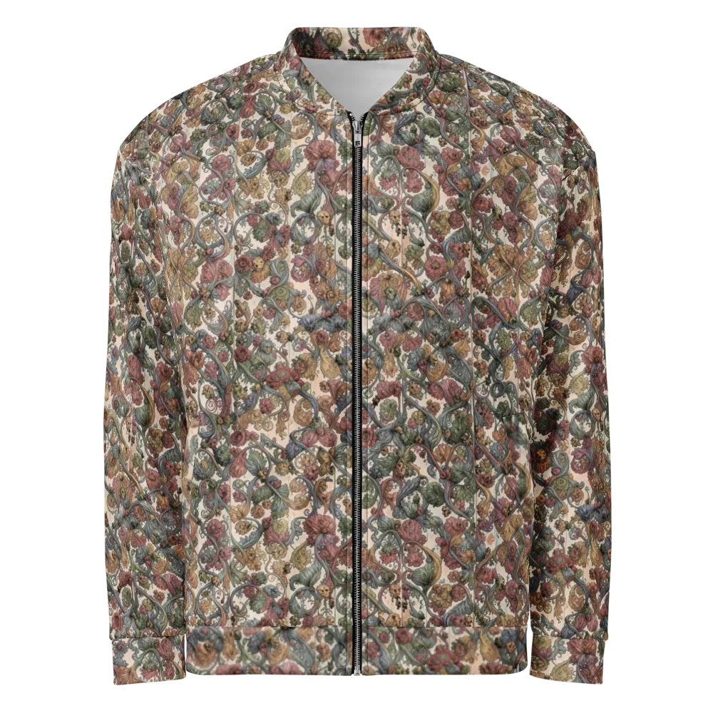 Velvet Herbarium on Bomber Jacket — Front