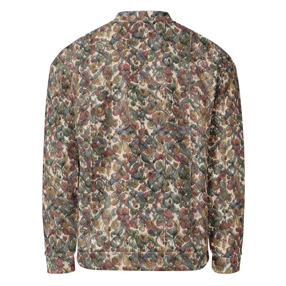 Velvet Herbarium on Bomber Jacket — Back