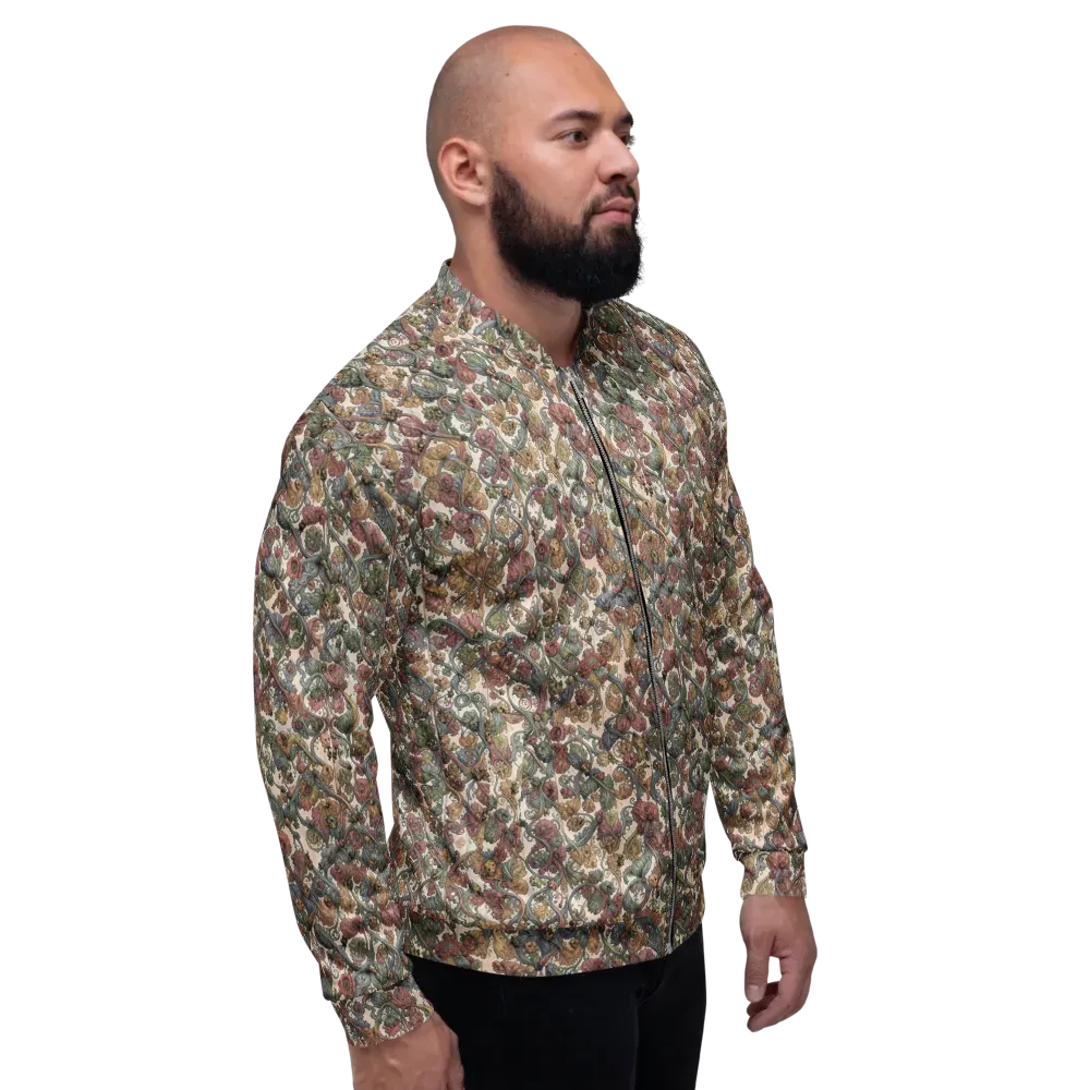 Velvet Herbarium on Bomber Jacket — Right