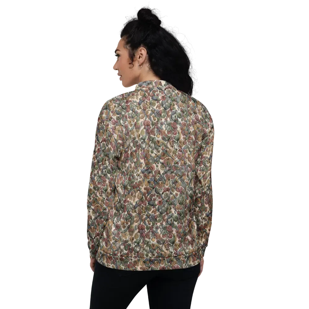 Velvet Herbarium on Bomber Jacket — Back