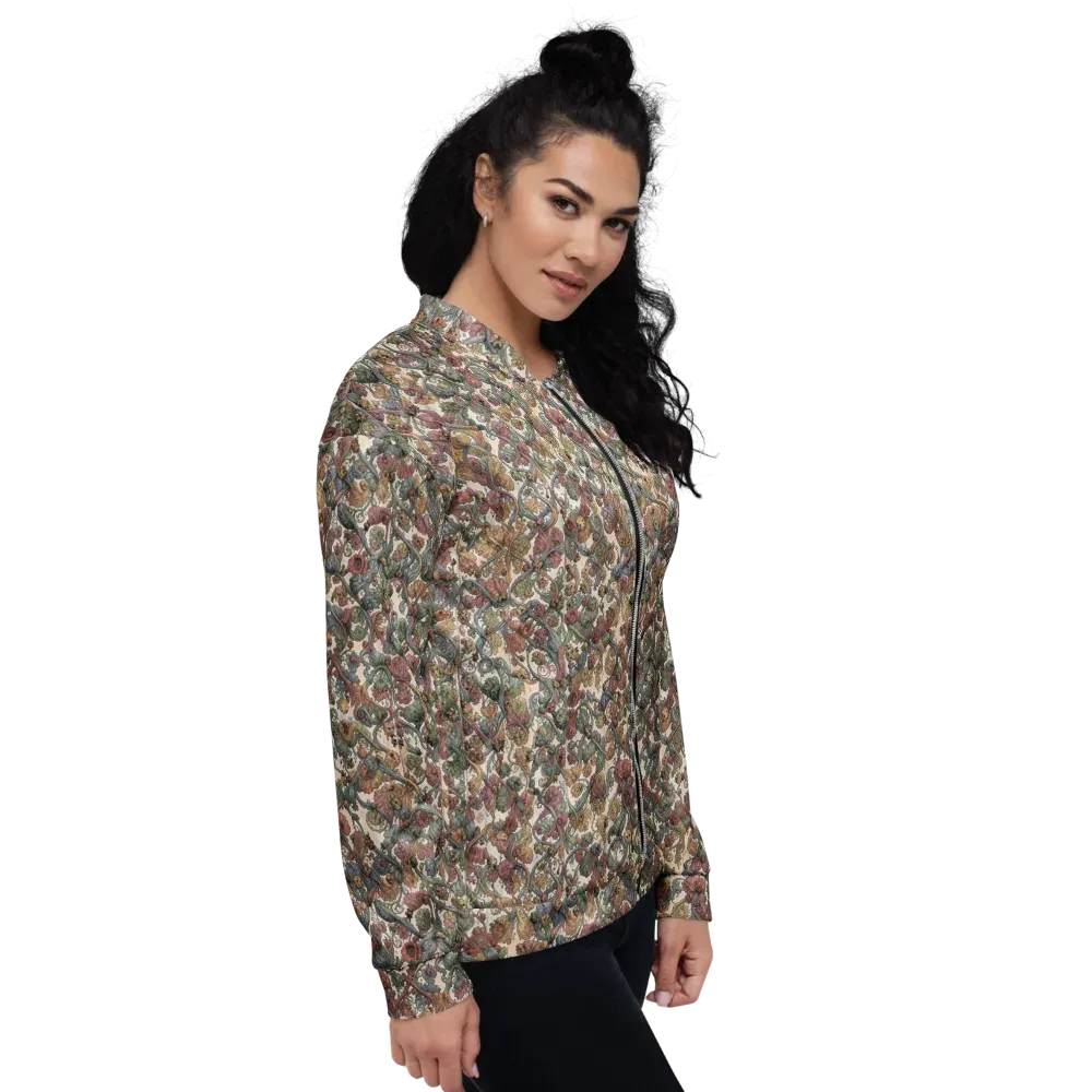 Velvet Herbarium on Bomber Jacket — Right