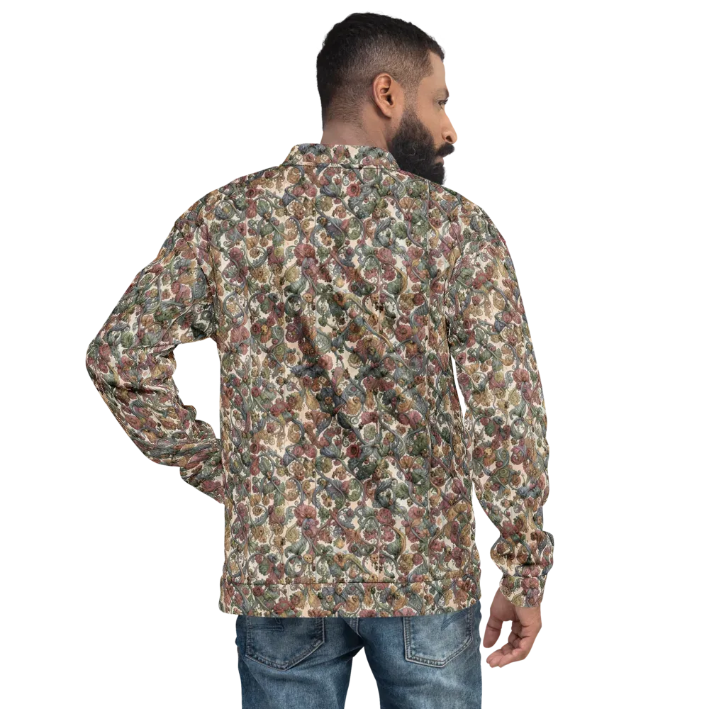 Velvet Herbarium on Bomber Jacket — Back