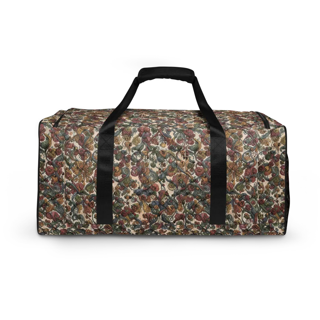 Velvet Herbarium on Duffle Bag — Back