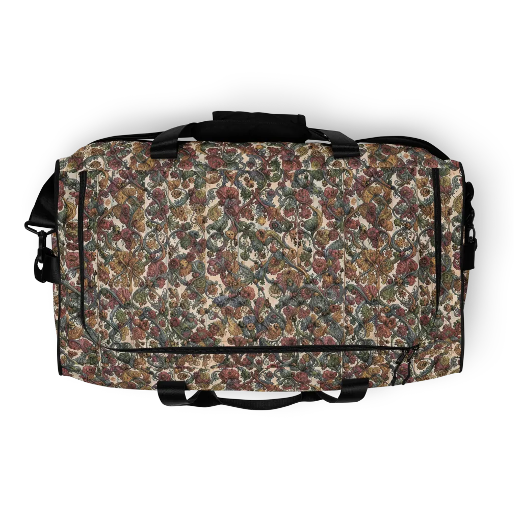 Velvet Herbarium on Duffle Bag — Top