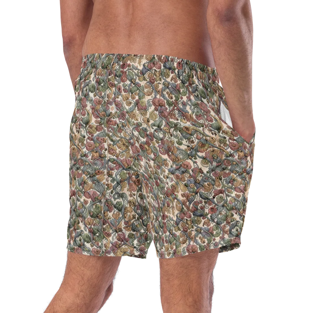 Velvet Herbarium on Swim Trunks — Right Back