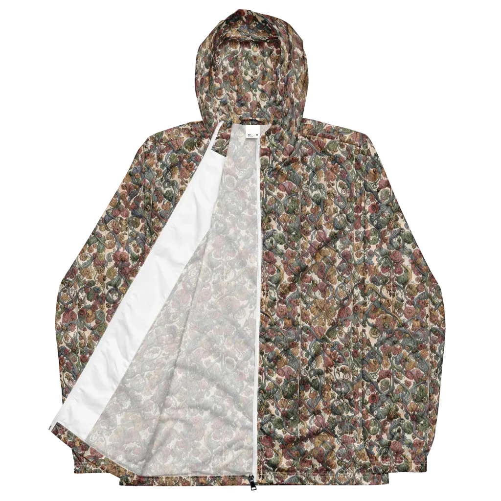Velvet Herbarium on Men's Windbreaker — Front