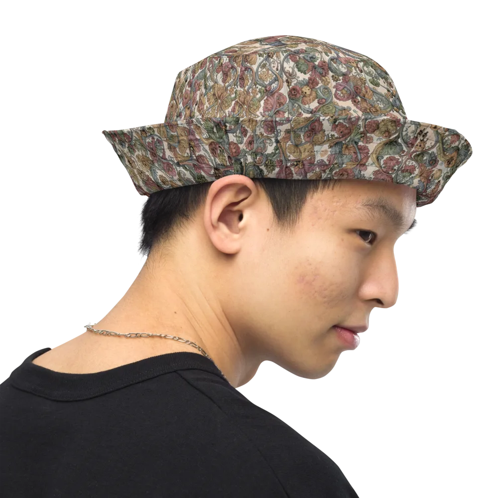 Velvet Herbarium on Reversible Bucket Hat — Right Outside