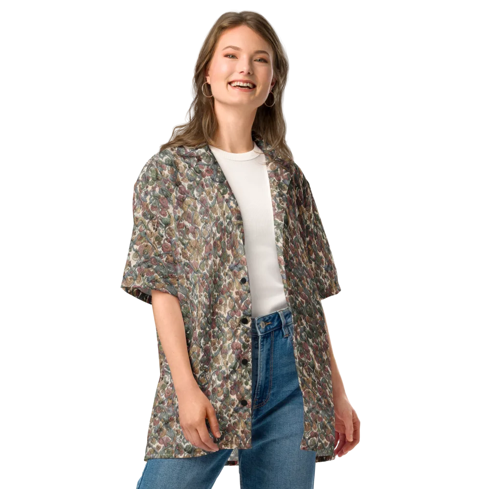 Velvet Herbarium on Button Shirt — Front