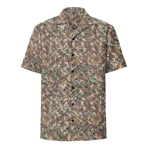Velvet Herbarium on a Button Shirt