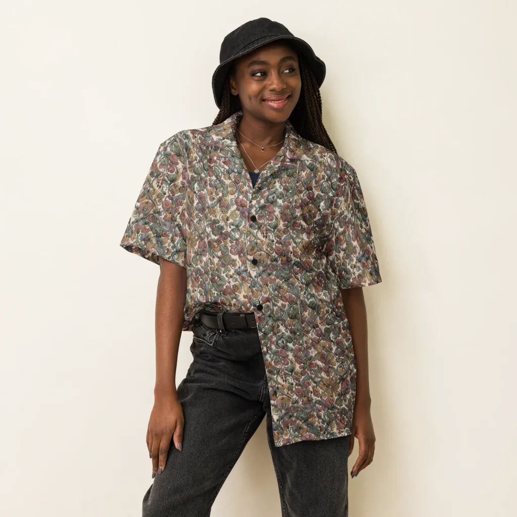 Velvet Herbarium on Button Shirt — Front