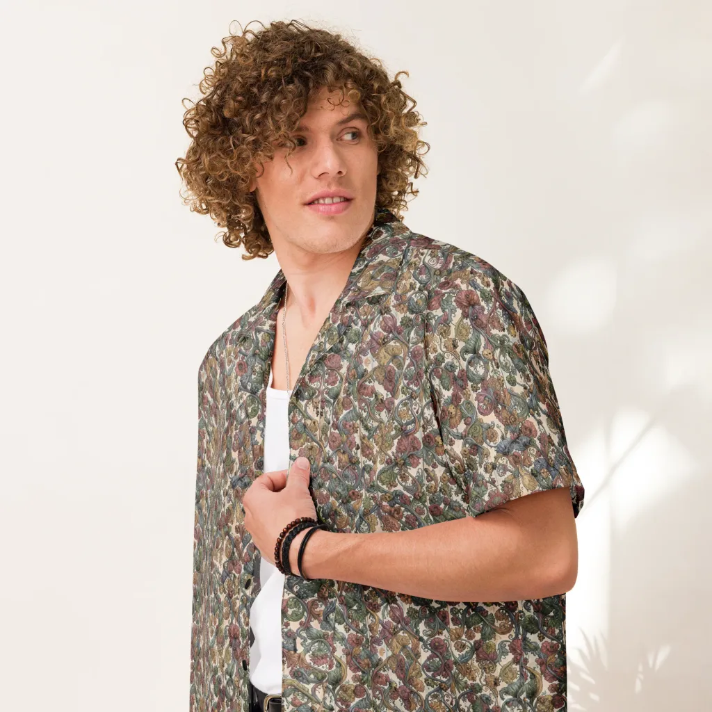 Velvet Herbarium on Button Shirt — Front