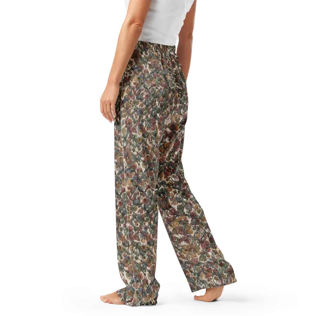 Velvet Herbarium on Women's Pajama Pants — Left