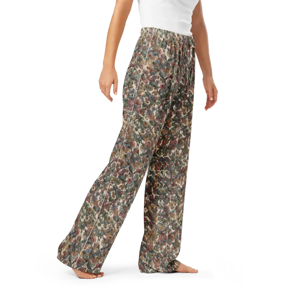 Velvet Herbarium on Women's Pajama Pants — Right Front