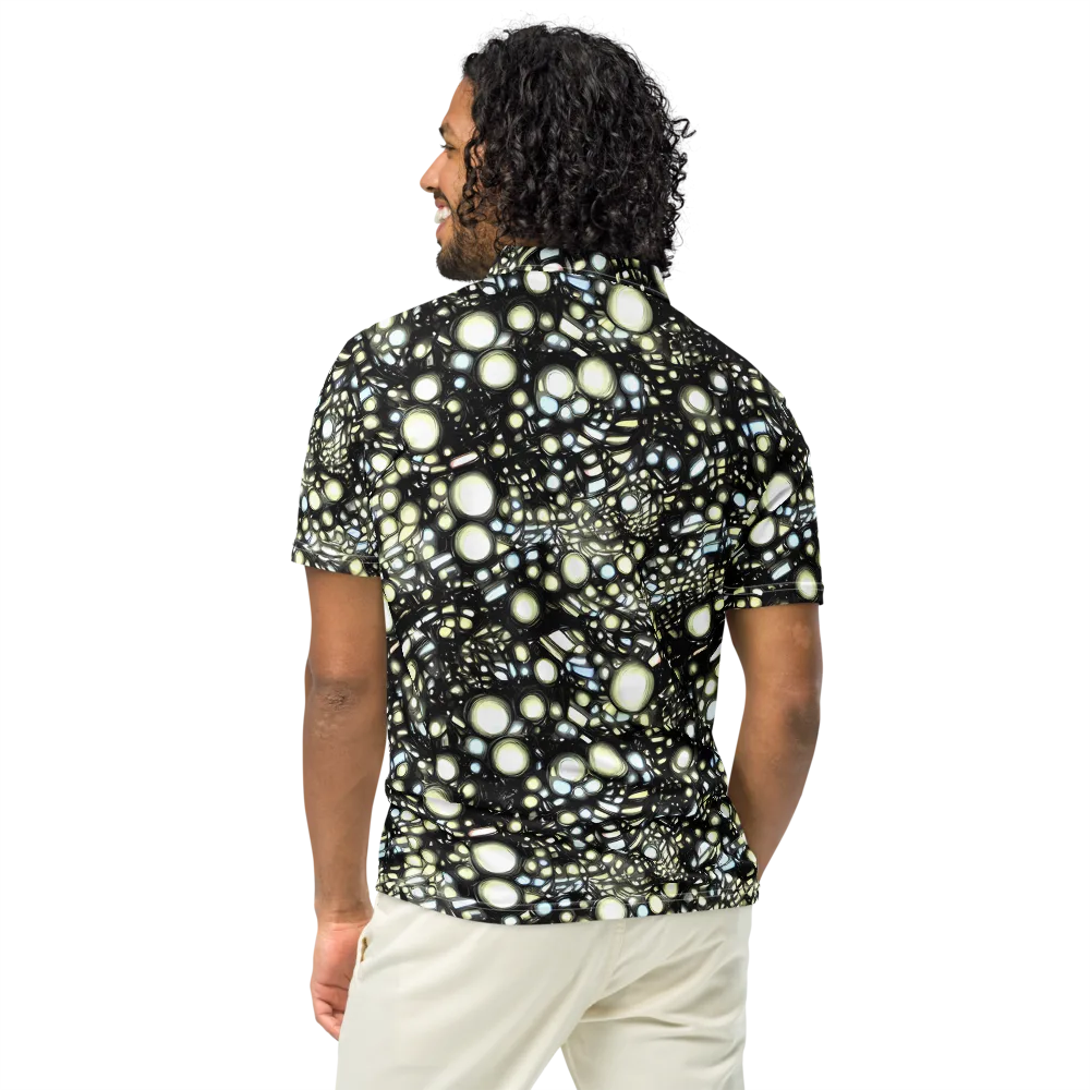 Electric Geode on Men's Slim Fit Polo Shirt — Back
