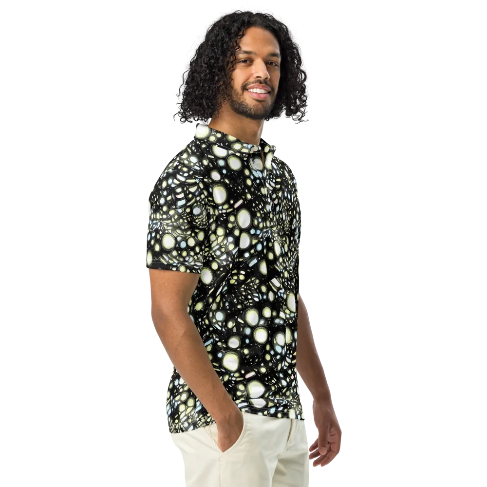 Electric Geode on Men's Slim Fit Polo Shirt — Right Front