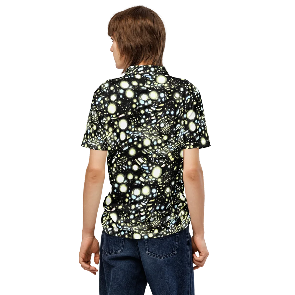 Electric Geode on Men's Slim Fit Polo Shirt — Back