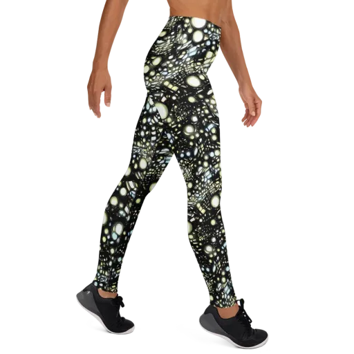Electric Geode on a Yoga Leggings