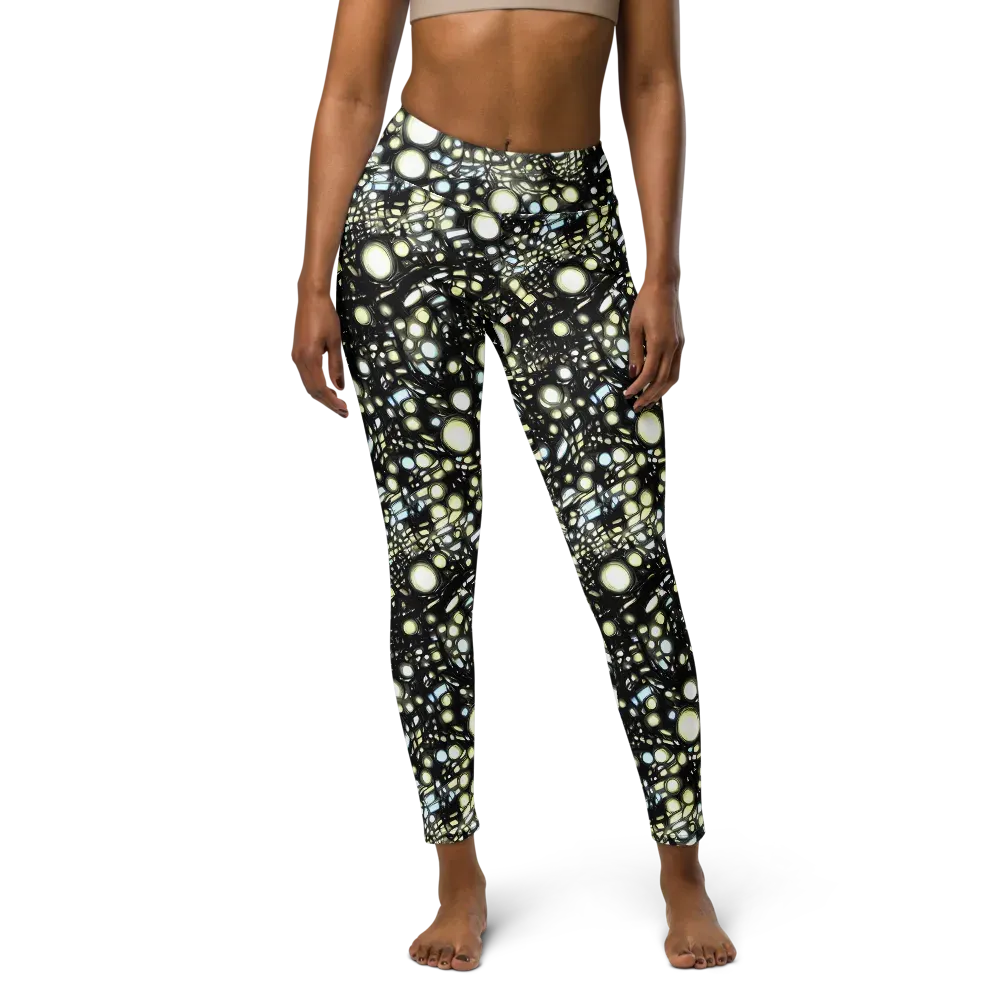 Electric Geode on Yoga Leggings — Front