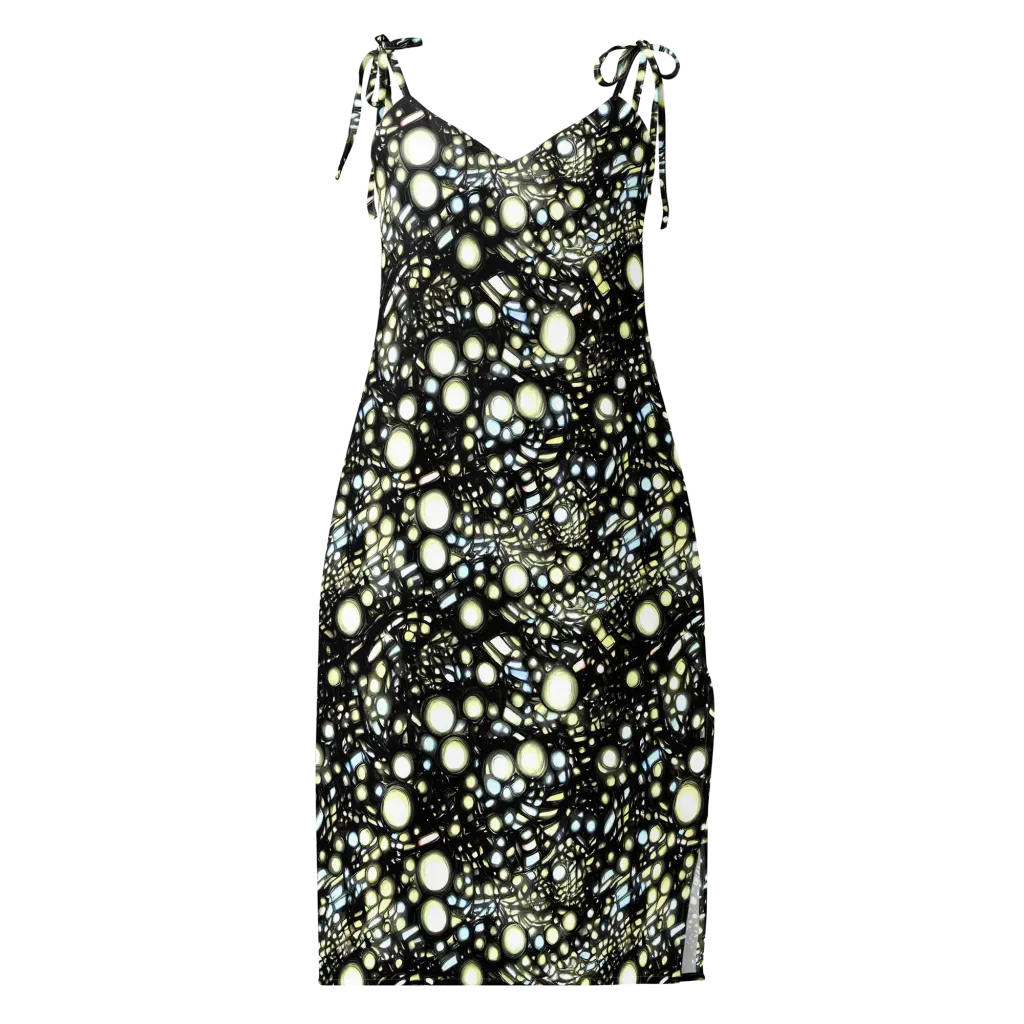 Electric Geode on Slip Dress — Front