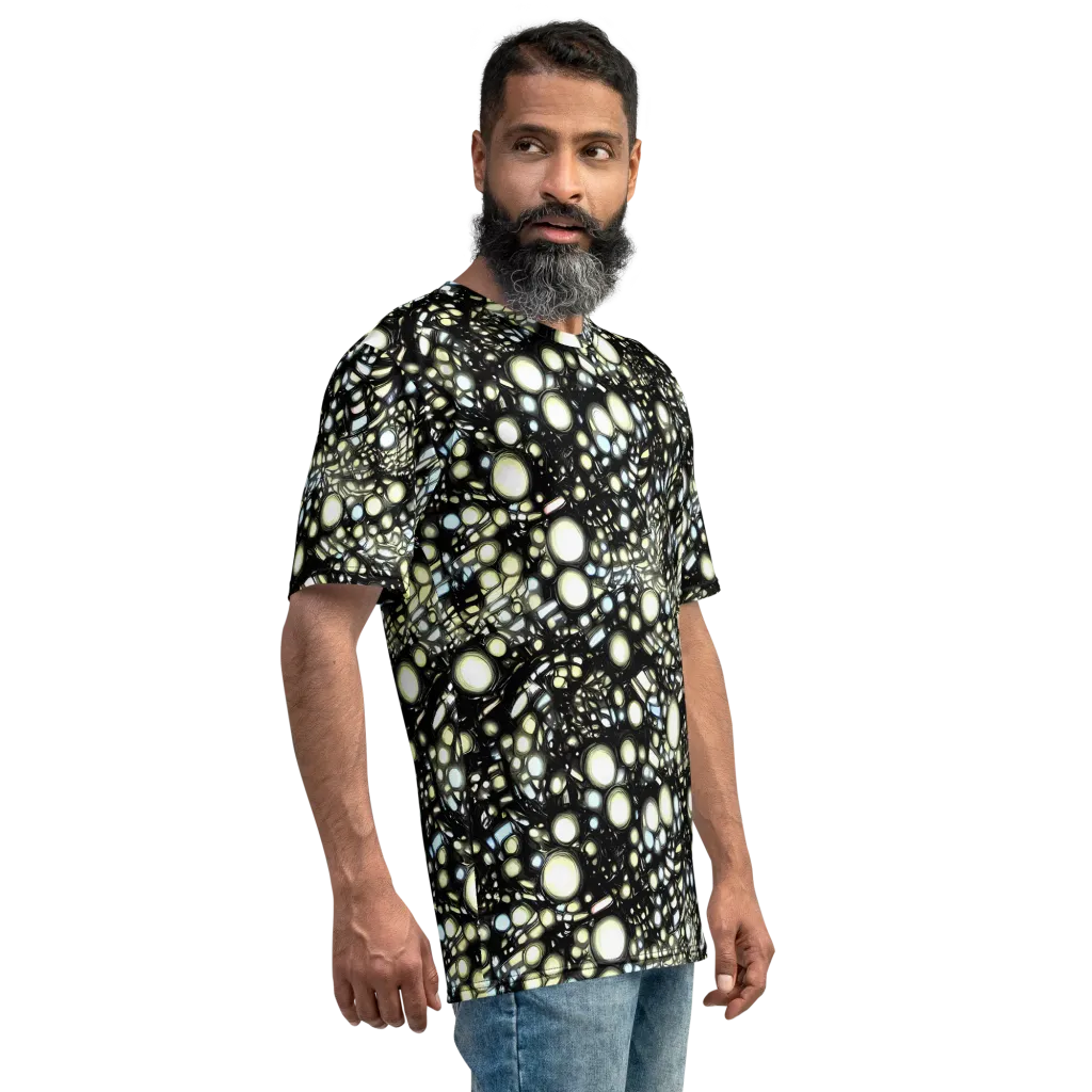 Electric Geode on Men's Crew Neck T-Shirt — Right
