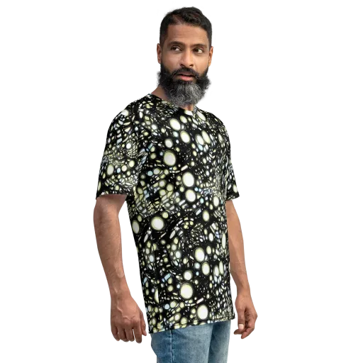Electric Geode on a Men's Crew Neck T-Shirt