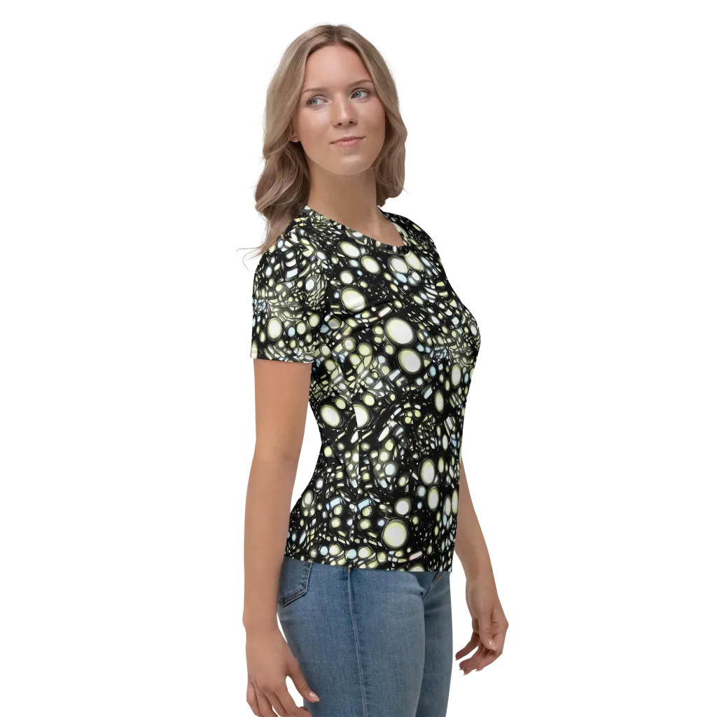 Electric Geode on Women's Crew Neck T-Shirt — Right