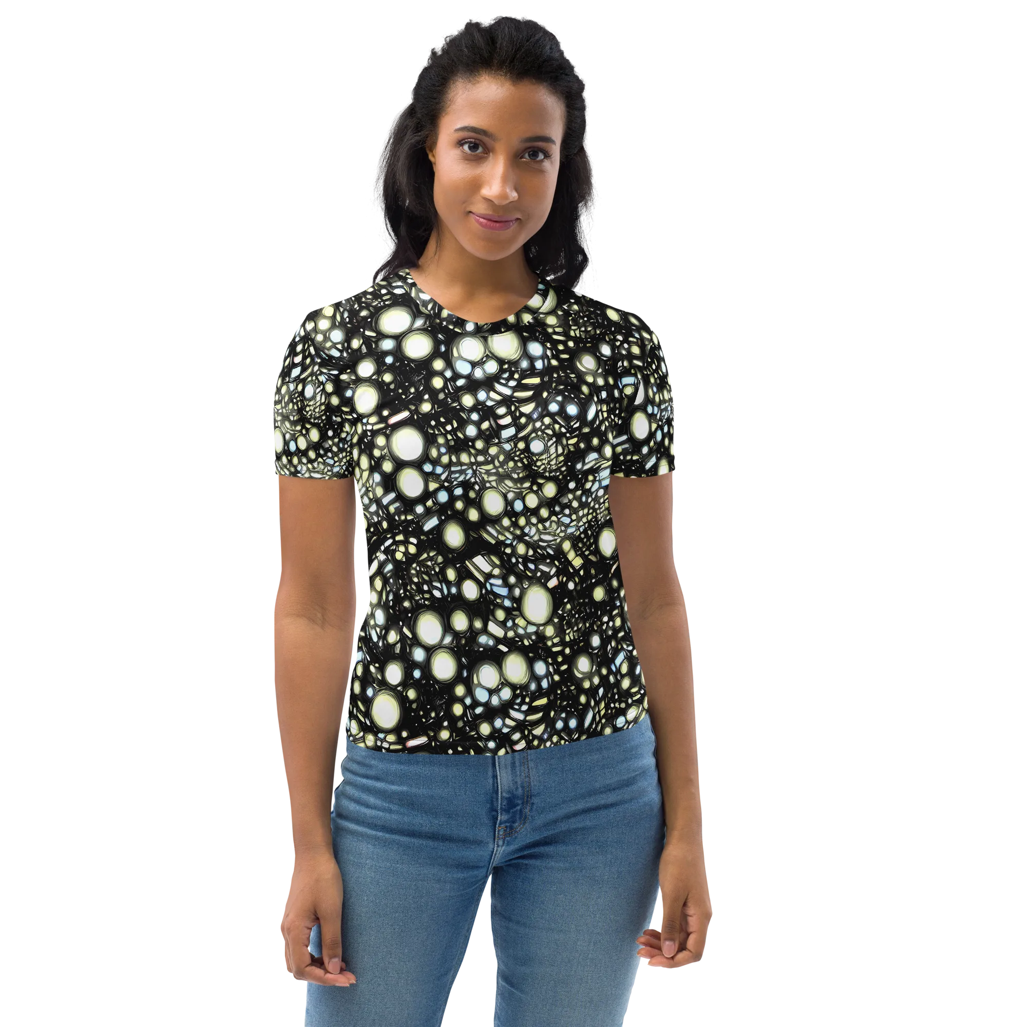 Electric Geode on Women's Crew Neck T-Shirt — Front