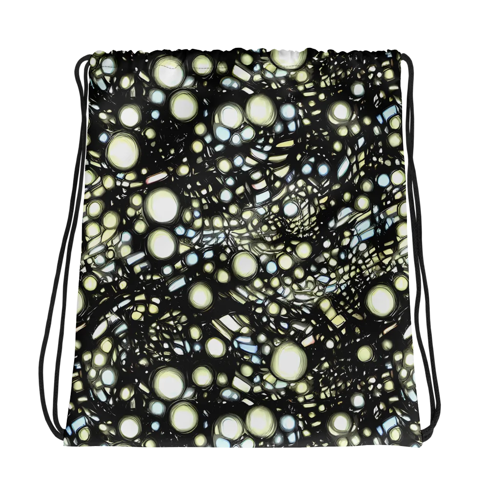 Electric Geode on Drawstring Bag — Photo