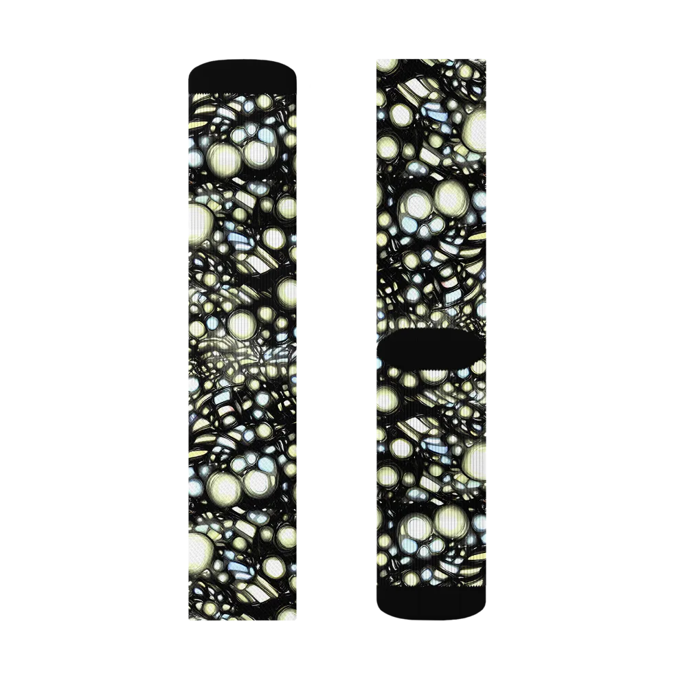 Electric Geode on Socks — Right Sock